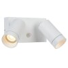 Lucide TAYLOR Aplique para exterior Blanca, 2 luces, Sensor de movimiento