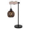 Globo JODIE Lámpara de mesa Madera clara, Negro, 1 luz