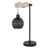 Globo JODIE Lámpara de mesa Madera clara, Negro, 1 luz