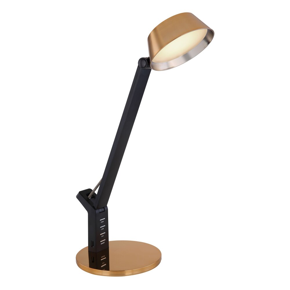 Globo URSINO Lámpara de mesa LED dorado, Negro, 1 luz main product photo