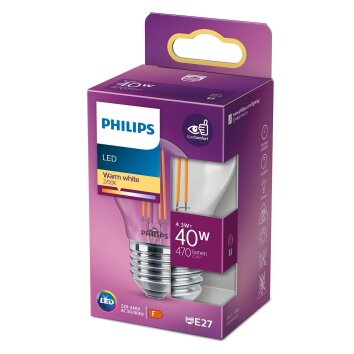 Philips LED E27 4 Watt 2700 Kelvin 470 Lumen