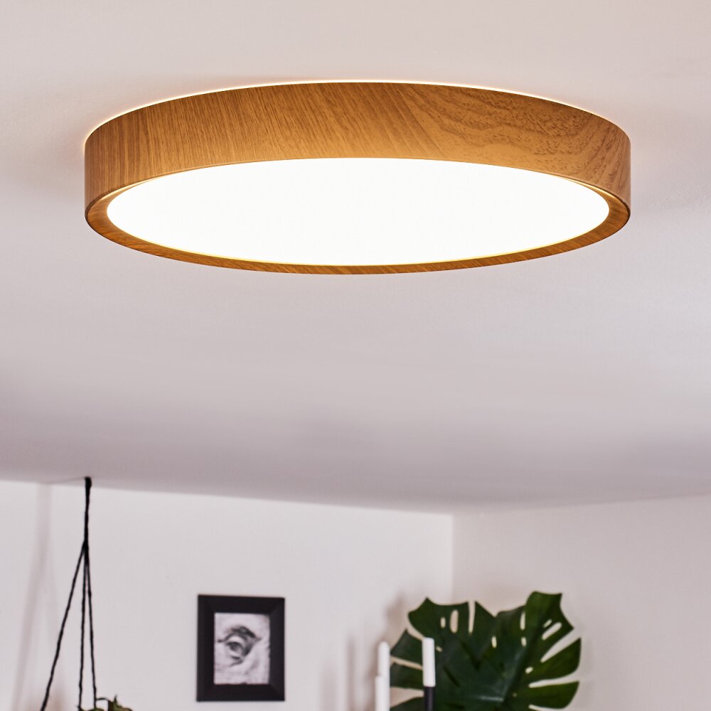 Nexo Lámpara de Techo LED Color madera, Blanca, 1 luz main product photo