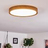 Nexo Lámpara de Techo LED Color madera, Blanca, 1 luz