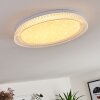 Feletto Lámpara de Techo LED Blanca, 1 luz, Mando a distancia