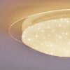 Cure Lámpara de Techo LED Blanca, 1 luz, Mando a distancia, Cambia de color