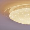 Cure Lámpara de Techo LED Blanca, 1 luz, Mando a distancia, Cambia de color