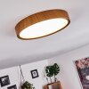 Nexo Lámpara de Techo LED Madera oscura, 1 luz