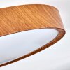 Nexo Lámpara de Techo LED Madera oscura, 1 luz