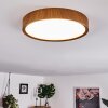 Nexo Lámpara de Techo LED Madera oscura, 1 luz