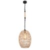 Globo HALIA Lámpara Colgante Marrón, Negro, 1 luz