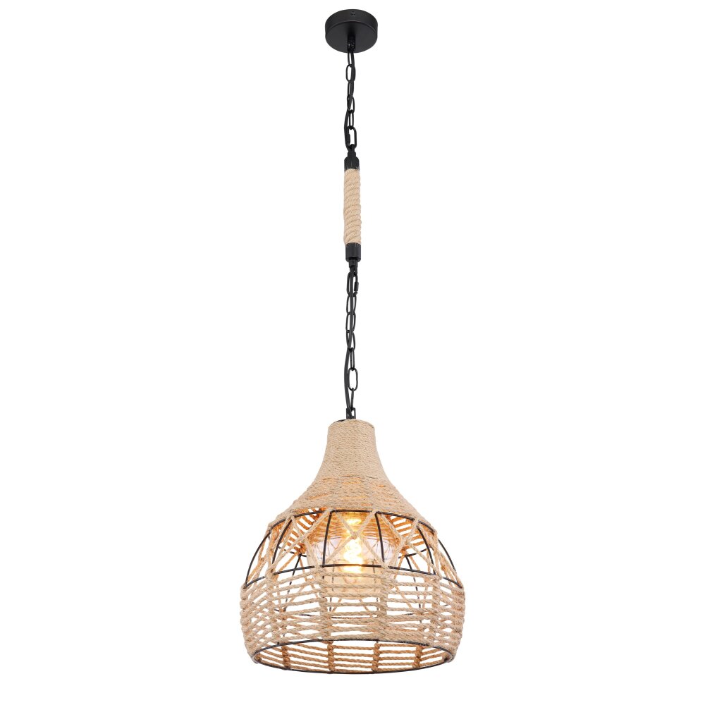Globo HALIA Lámpara Colgante Marrón, Negro, 1 luz main product photo