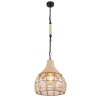 Globo HALIA Lámpara Colgante Marrón, Negro, 1 luz