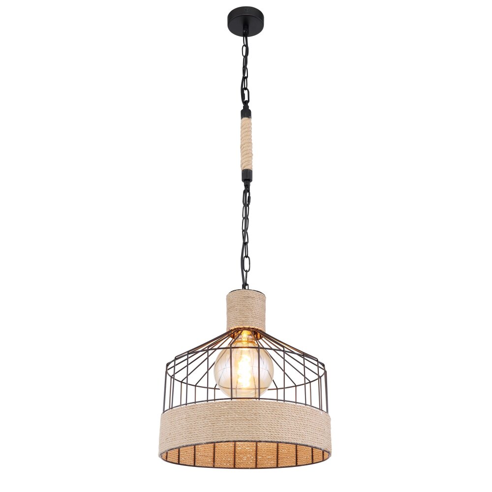 Globo HALIA Lámpara Colgante Marrón, Negro, 1 luz main product photo
