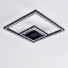 Cavareno Lámpara de Techo LED Negro, 1 luz