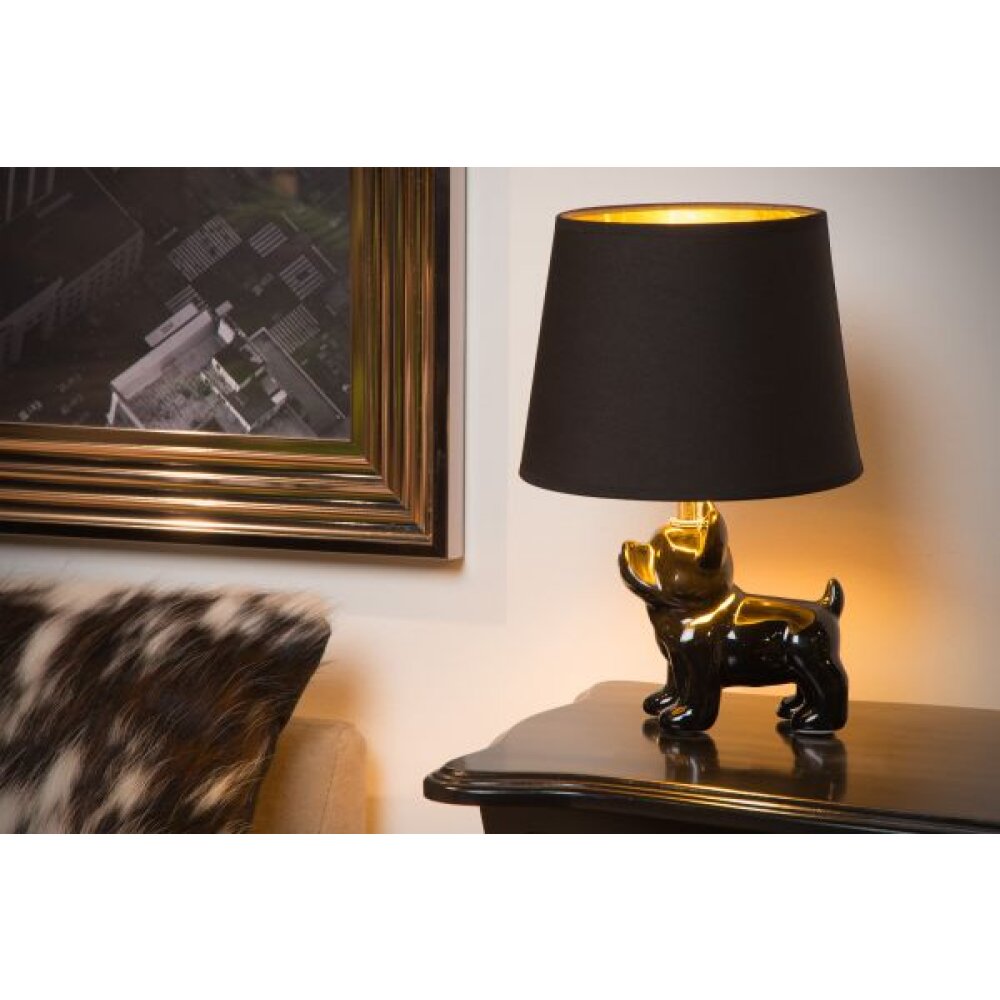 Lucide SIR WINSTON Lámpara de mesa Negro, 1 luz main product photo
