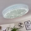 Suno Lámpara de Techo LED Transparente, claro, Blanca, 1 luz, Mando a distancia