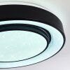 Grimacco Lámpara de Techo LED Negro, 1 luz, Cambia de color