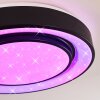 Grimacco Lámpara de Techo LED Negro, 1 luz, Cambia de color