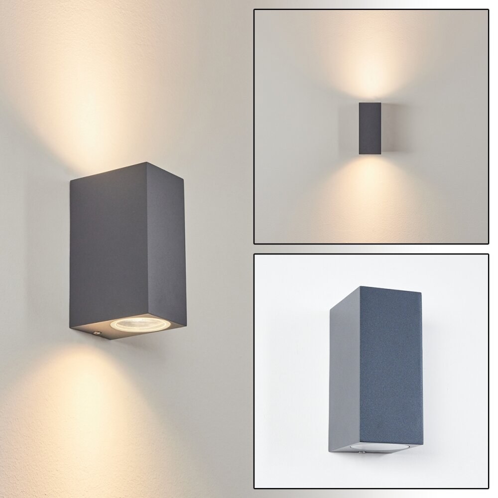 Kingstown Aplique para exterior Antracita, 2 luces main product photo