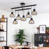 Gainsville Lámpara de Techo Negro, 7 luces