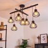 Gainsville Lámpara de Techo Negro, 7 luces