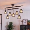 Gainsville Lámpara de Techo Negro, 7 luces