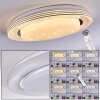 Laganadi Lámpara de Techo LED Blanca, 1 luz, Mando a distancia