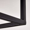 Salla Lámpara de Techo Madera clara, Negro, 5 luces