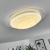 Rosenga Lámpara de Techo LED Blanca, 1 luz, Mando a distancia