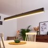 Poroporo Lámpara Colgante LED Negro, 1 luz