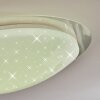 Rosenga Lámpara de Techo LED Blanca, 1 luz, Mando a distancia