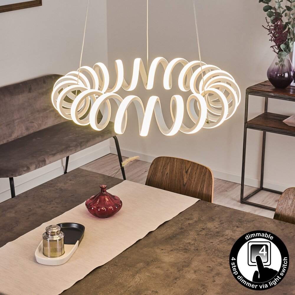 Maziwa Lámpara Colgante LED Blanca, 1 luz main product photo