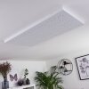 Cetara Lámpara de Techo LED Gris, 1 luz, Mando a distancia, Cambia de color