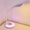 Paphos Lámpara de mesa LED Blanca, 1 luz, Cambia de color