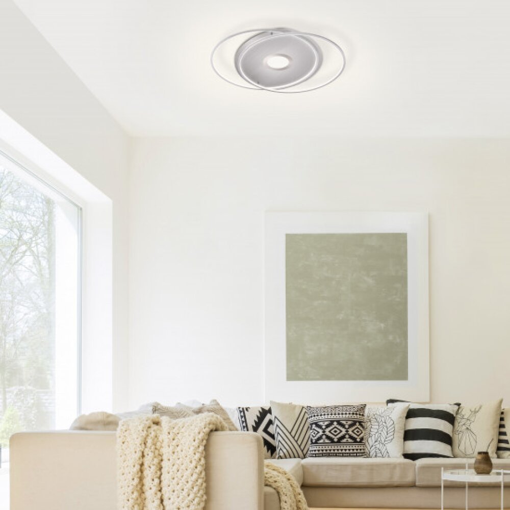 Paul Neuhaus Q-AMIRA Lámpara de Techo LED Acero bruñido, 1 luz, Mando a distancia main product photo