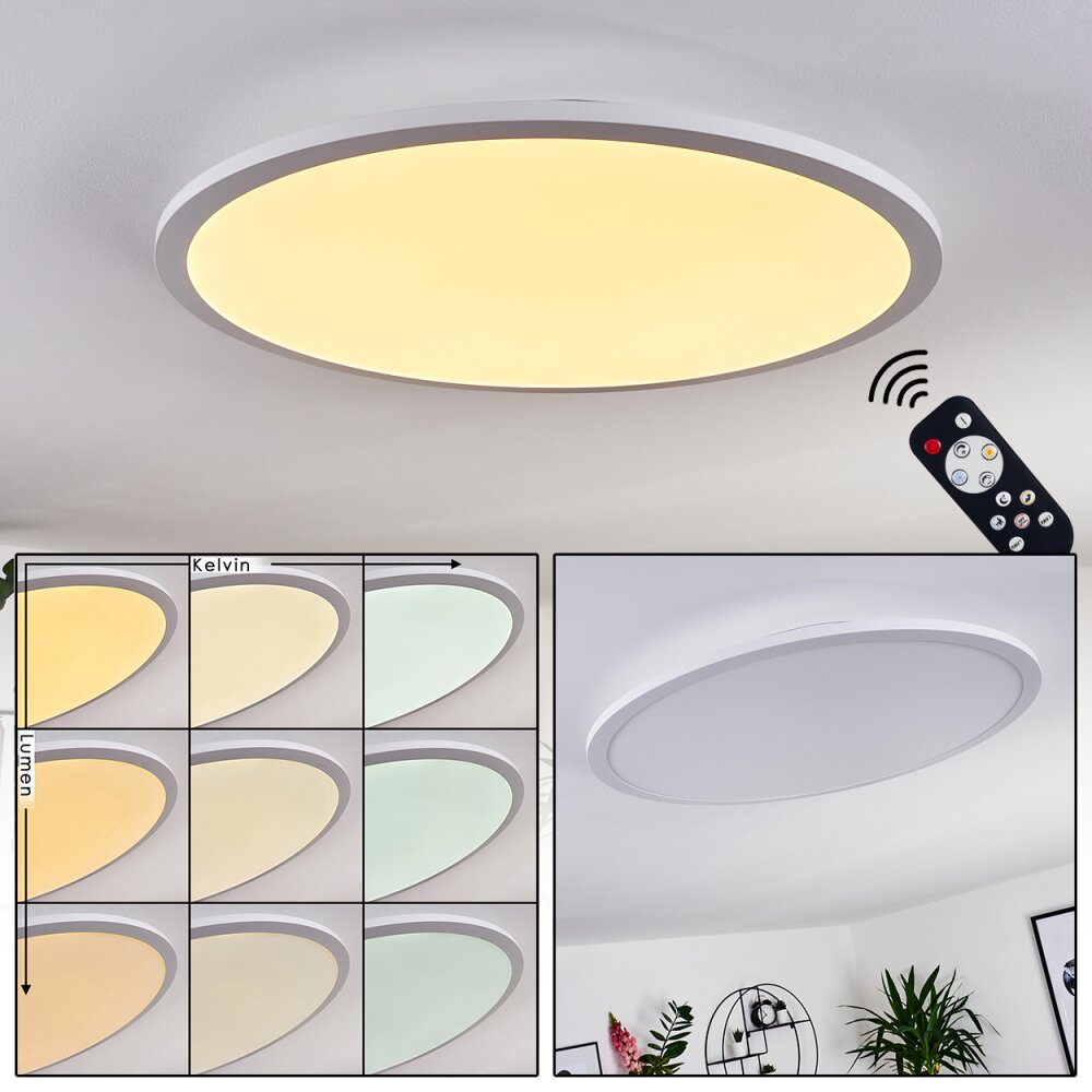 Sani Panel LED Blanca, 1 luz, Mando a distancia main product photo