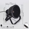 Oghu Lámpara de mesa Negro, 1 luz