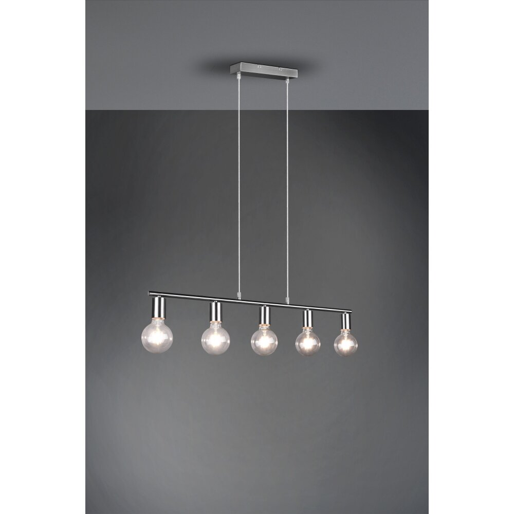 Reality Vannes Lámpara Colgante Níquel-mate, 5 luces main product photo