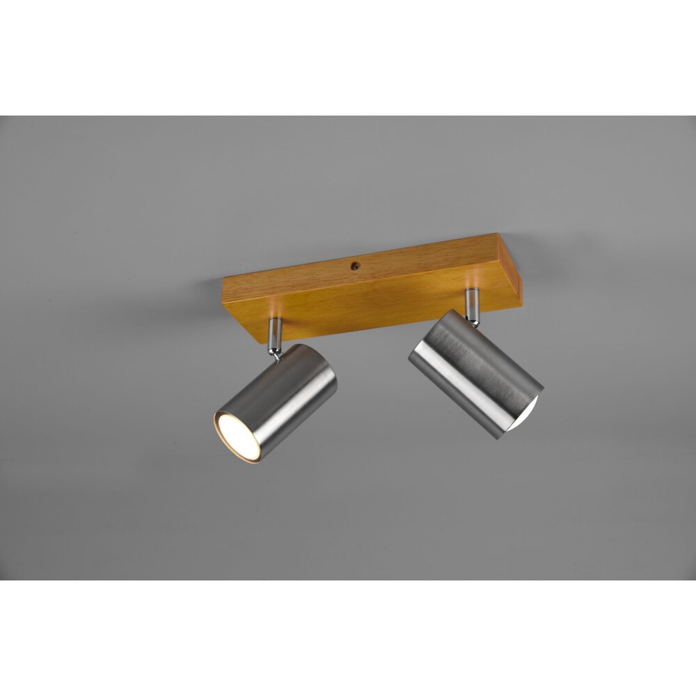Trio Marley Proyector Madera clara, 2 luces main product photo