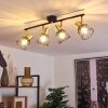 Kesao Lámpara de Techo Latón, Negro, 4 luces