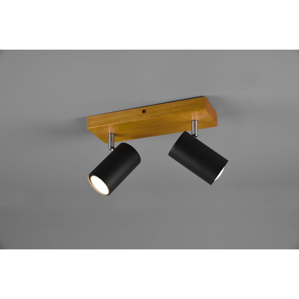 Trio Marley Proyector Madera clara, 2 luces main product photo