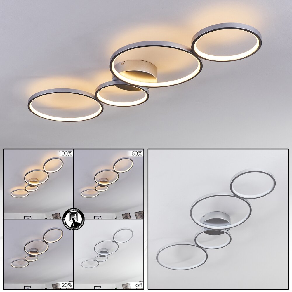 Rodekro Lámpara de Techo LED Níquel-mate, 4 luces main product photo