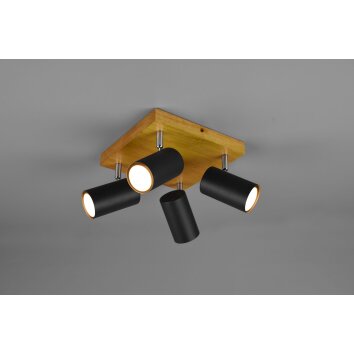 Trio Marley Proyector Madera clara, 4 luces