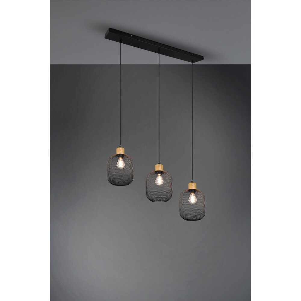 Reality Calimero Lámpara Colgante Negro, 3 luces main product photo