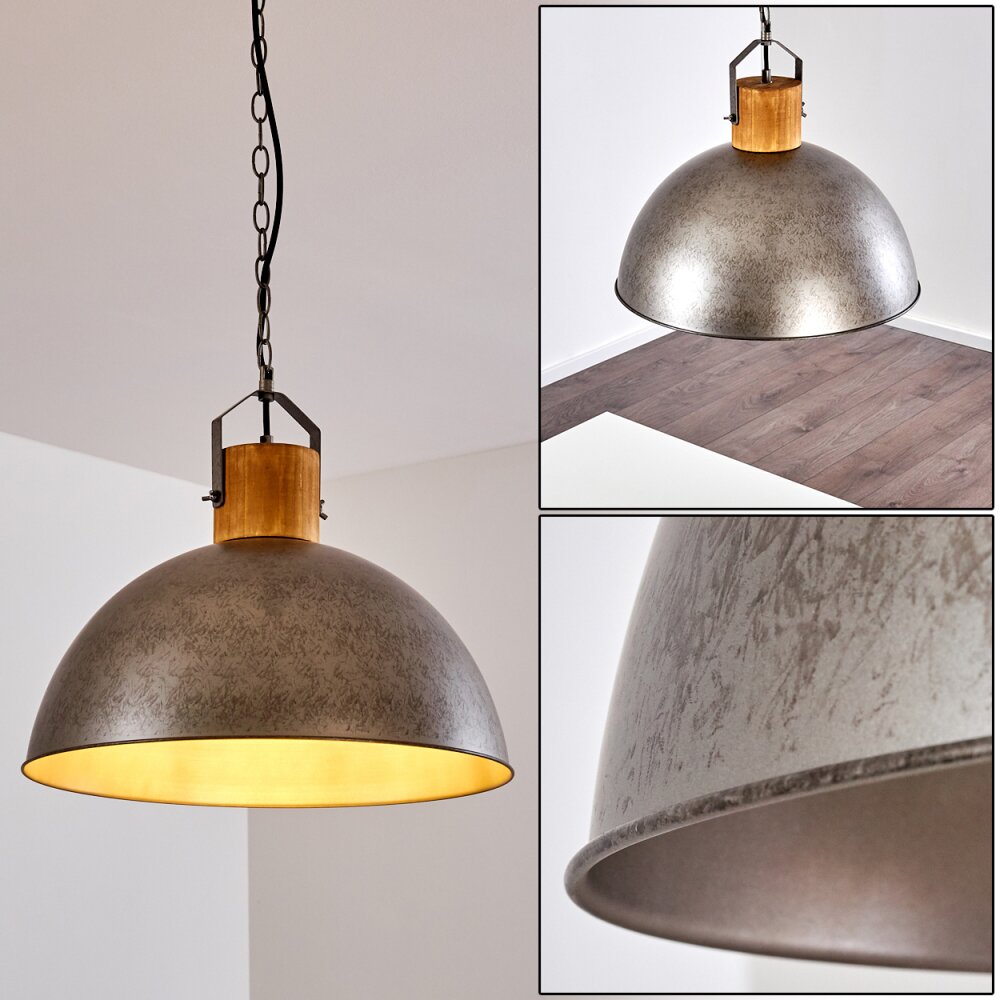 Lámpara Colgante Tholen Marrón, Plata, 1 luz main product photo