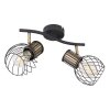 Globo ARGUSTO Proyector Negro, 2 luces