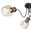 Globo ARGUSTO Lámpara de Techo Negro, 3 luces