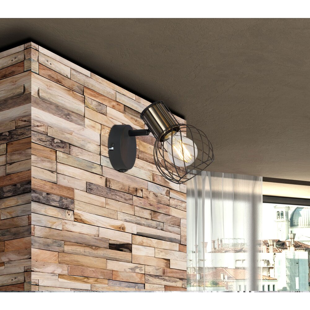 Globo ARGUSTO Proyector Negro, 1 luz main product photo