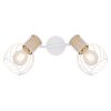 Globo LUISE Proyector Blanca, 2 luces