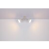 Globo WIHO Proyector Madera oscura, Blanca, 2 luces